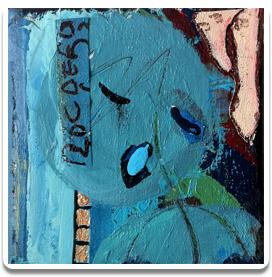 Message in blue